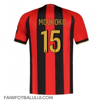 OGC Nice Youssoufa Moukoko #15 Tricou Fotbal Replică 2024-25 Barbati Acasa